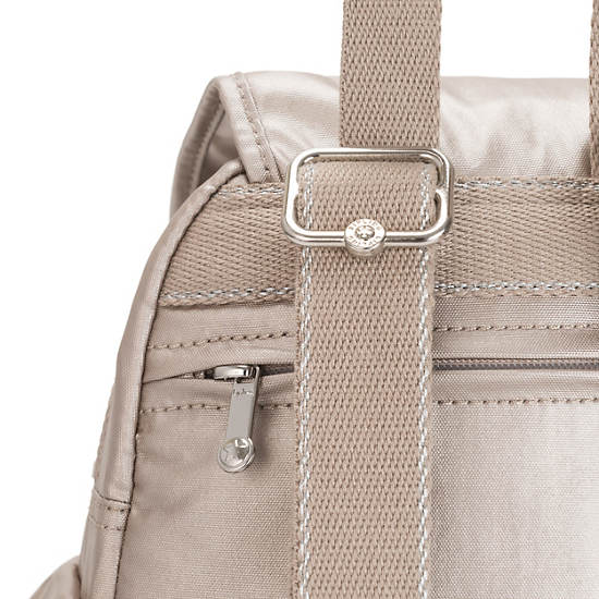 Kipling City Pack Mini Metallic Backpacks Metallic Glow | CA 1491GS